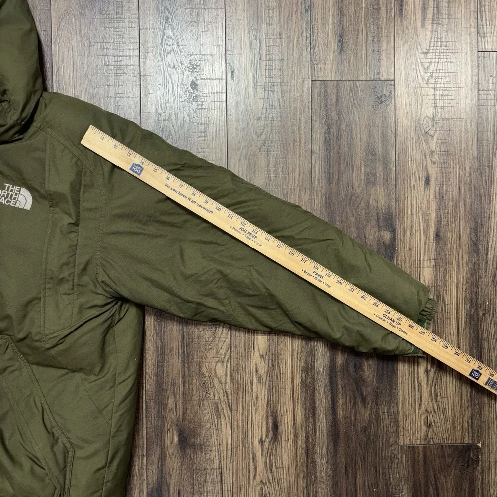 The North Face Goose Down Winter Puffer Hooded Jacket Men Size XL Green